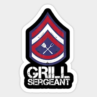 BBQ Grill Sergeant American Cook Barbecue Grilling Sticker